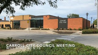 Carroll City Council Meeting - May 26, 2026