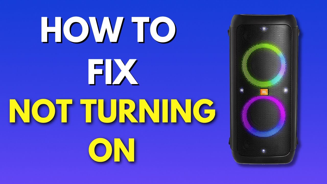 NEW! How To Fix JBL PartyBox 300 Not Turning ON (2025) ⚡ | Power 
