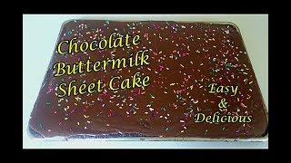 Chocolate buttermilk sheet cake