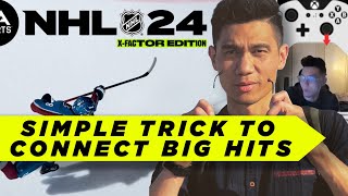 Connect Big Hits With This Simple Trick | NHL 24 Tutorial screenshot 1