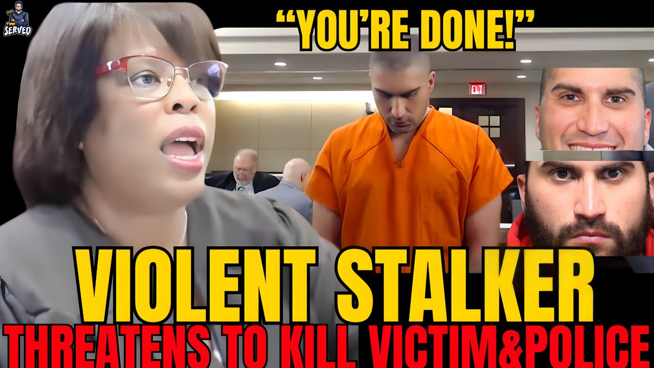 Violent Stalker, Threatens to Murder Victim & Police, Hammered in Court