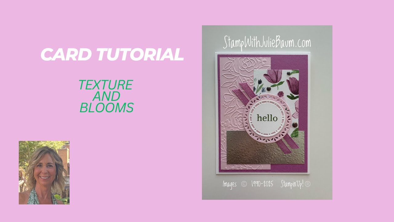 A fun card with a lot of texture. - YouTube