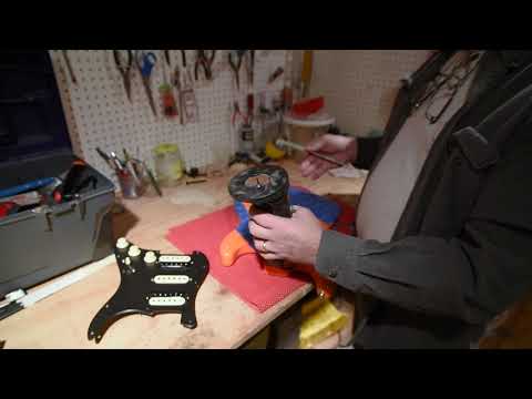 Routing Squire Strat for Push-Pull Pots