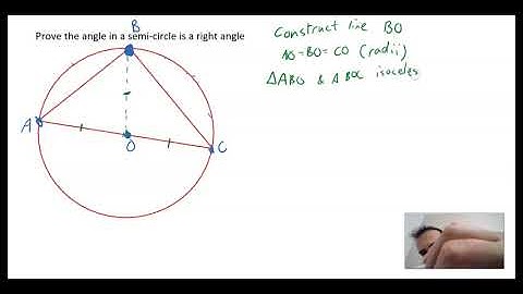 Proving the angle in a semi-circle is a right angle