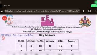 KCET AGRICULTURE PRACTICAL RE- EXAM KEY ANSWERS RELEASED 🥳😞 HIRIYUR AGRI PRACTICAL EXAM RESULTS