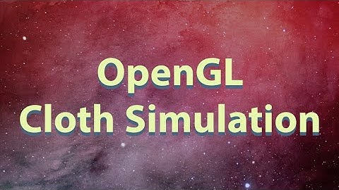 #28 Cloth Simulation | Real Time Rendering | OpenGL | Sine Wave Animation