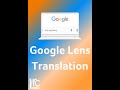 Google Lens Translate Feature