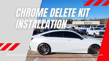 HRS 2018-22 Honda Accord Chrome Delete Kit Installation
