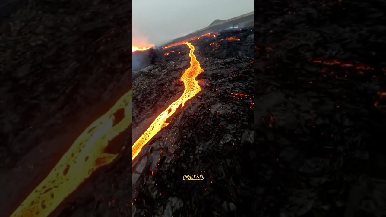 Drone shoot of Volcano💀👀 