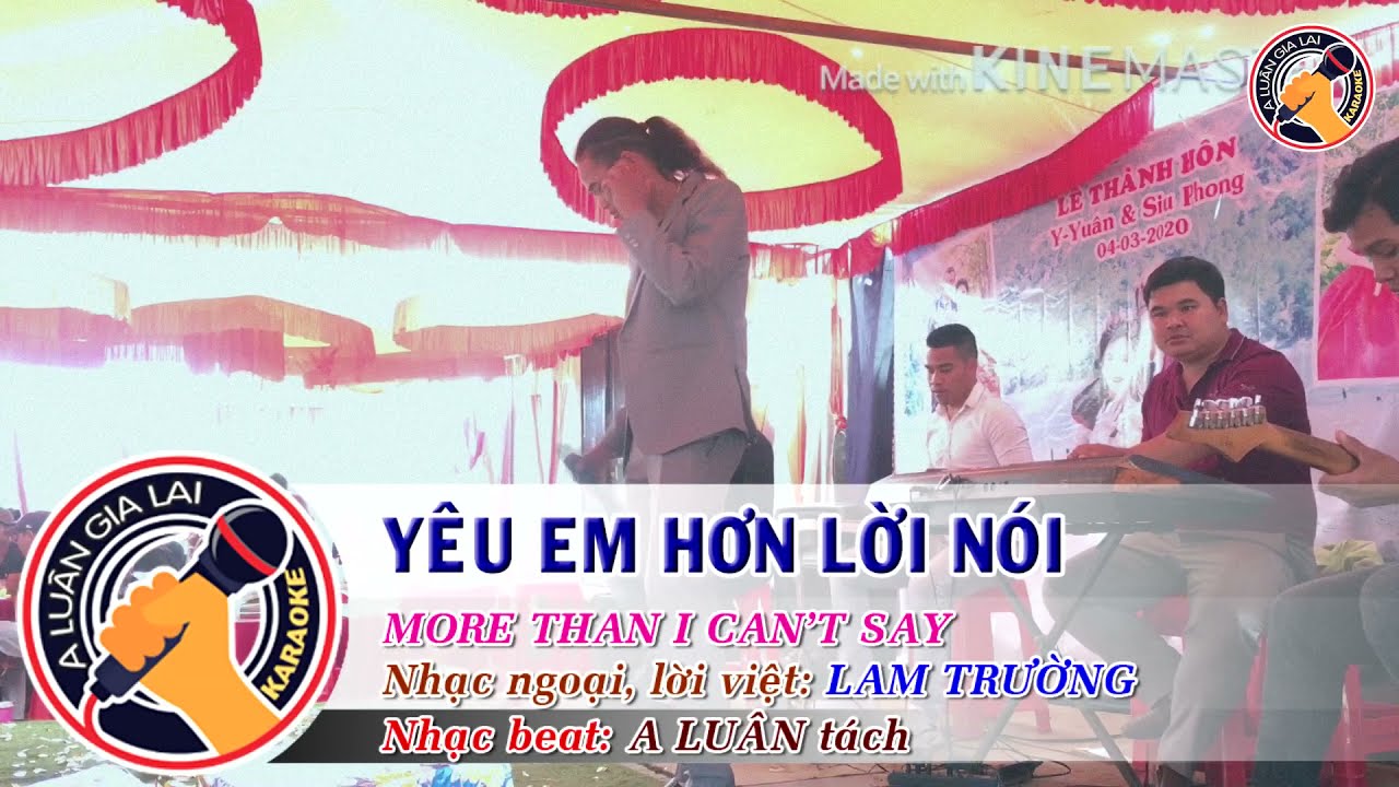 YÊU EM HƠN LỜI NÓI -  Y HNHƯNG || KARAOKE || MORE THAN I CAN SAY