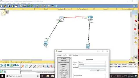 Cisco Packet Tracer Short-cut on Basic Networking - Static Routing using 2 routers