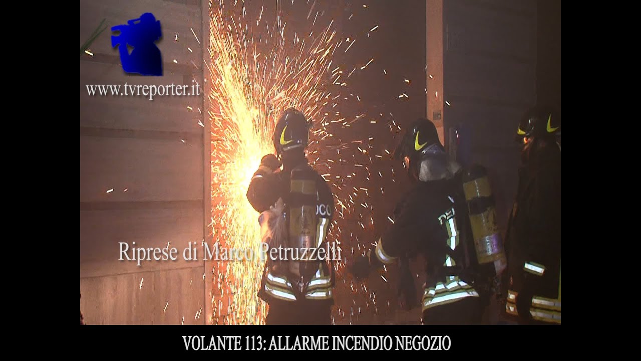 VOLANTE 113: ALLARME PER INCENDIO NEGOZIO VIA CASILINA