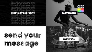 Kinetic Typography Modular Template for Apple Motion & Final Cut Pro — MotionVFX