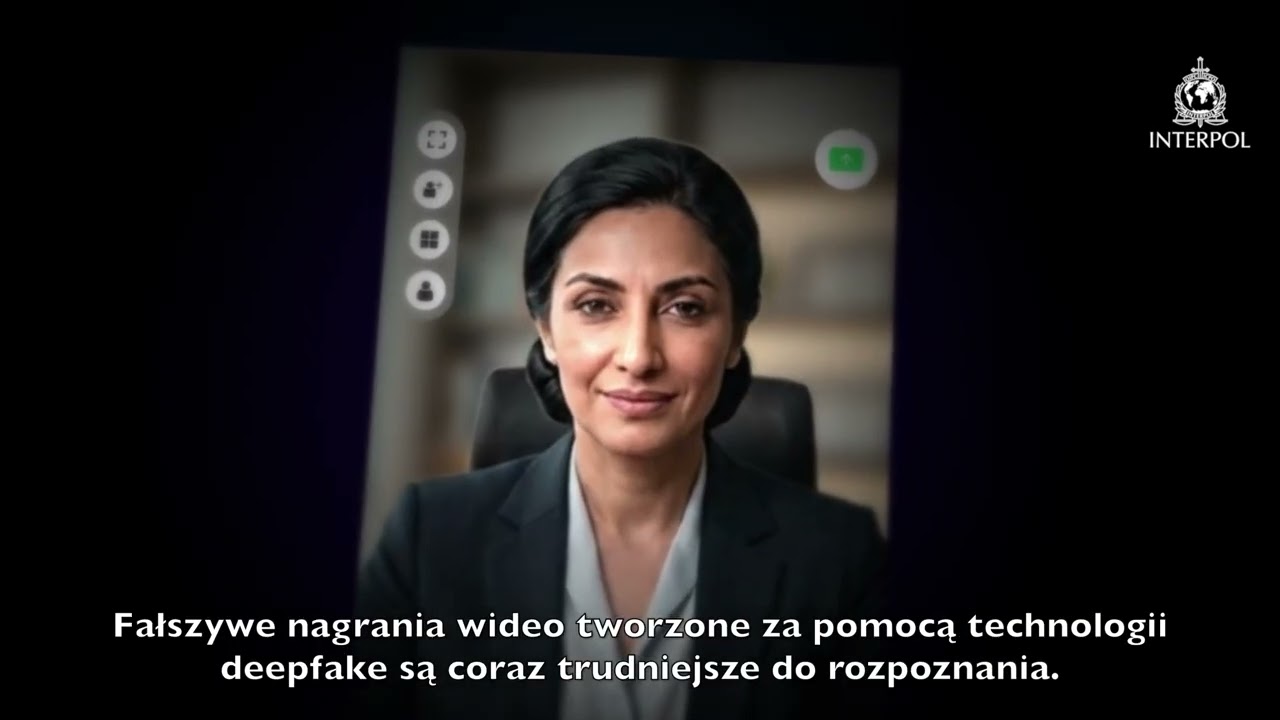 Odtwórz: INTERPOL ostrzega przed oszustwami z wykorzystaniem deepfake’ów. Rusza globalna kampania edukacyjna