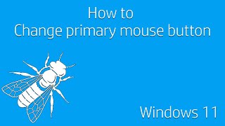 Windows 11 - How to change the primary mouse button