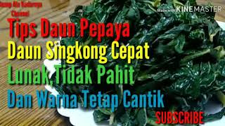 Cara Menghilangkan Pahit Pada Daun Pepaya