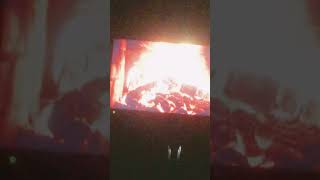 Relaxing fire on a 4K TV shorts viral