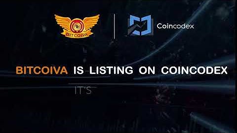 BITCOIVA IS NOW LISTED ON COINCODEX