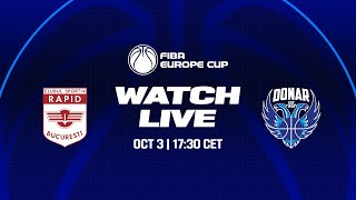 CS Rapid Bucuresti v Donar Groningen | Full Basketball Game | FIBA Europe Cup 2023