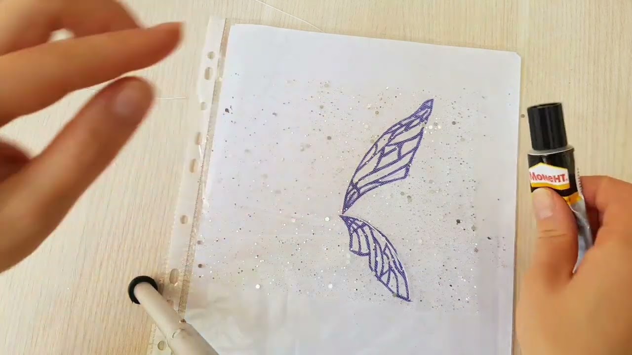 Как сделать крылья феи своими руками - YouTube