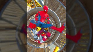 GTA 5 Ironman vs Spiderman Funny Ragdolls ep.1 shorts