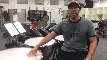 Timpani details-Muting, Tuning, and Sitting