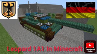 Leopard 1A1 In Minecraft/Tutorial