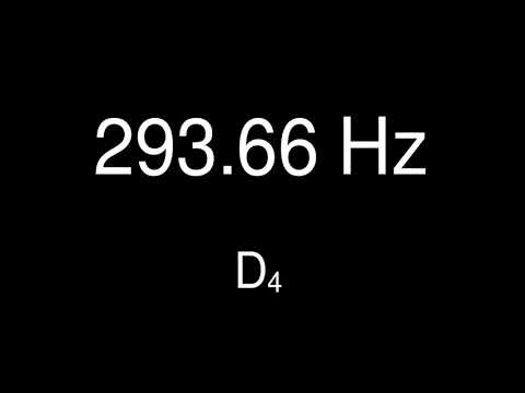 Sine Wave D 4 - 293.66 Hz for 1 minute - Test Tone
