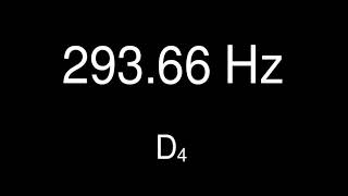 Sine Wave D 4 - 293.66 Hz for 1 minute - Test Tone