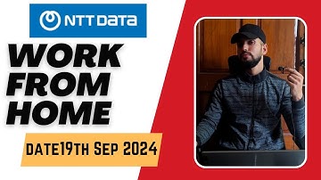 NTT Data Work From Home Job | Mega Walkin Interview | Free laptop+Wifi