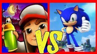 Subway Surfers vs Sonic Dash 2 ; Pro Gameplay of subway surfers world tour at Zurich & Walkthrough screenshot 2