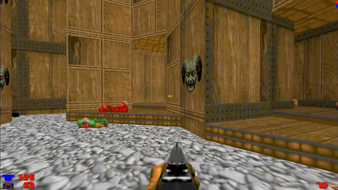 DOOM MOD FAST MONSTERS The Black Widow BLACKWID WAD Ole Jacob Kielland WIDOW101 MAP E1M1 END 1 MAP W