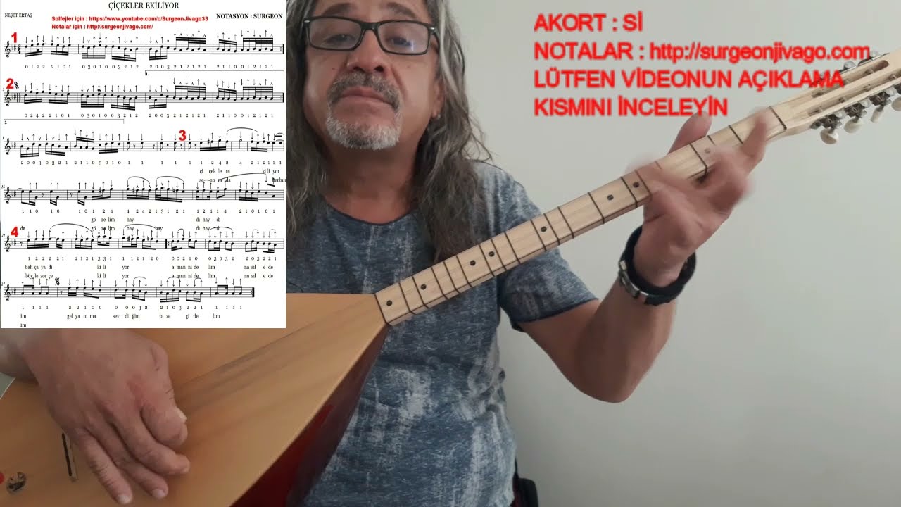 SOLFEJ NEŞET ERTAŞ ÇİÇEKLER EKİLİYOR KISA SAP BAĞLAMA EKLEYEN SURGEON