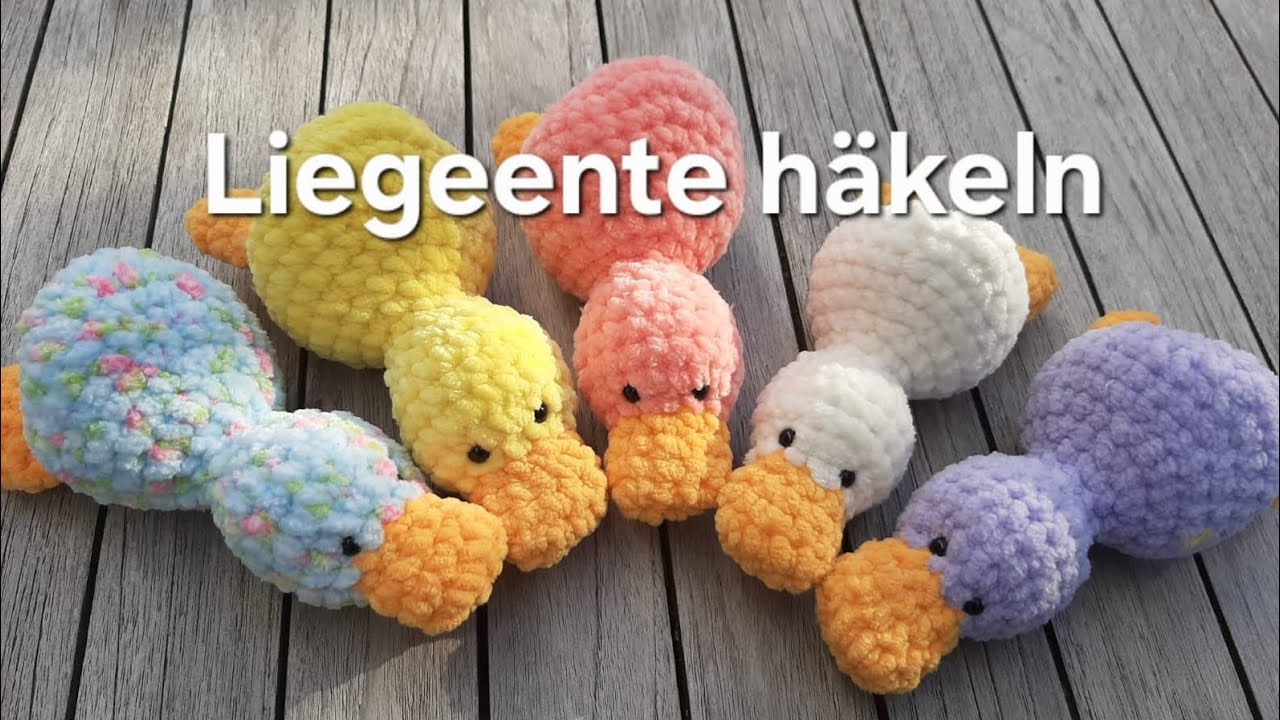 Häkeltutorial Liegeente #häkeln #Tutorial #Ente