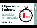 4 Ejercicios de 1 minuto para la ESPALDA ENCORVADA o torcida