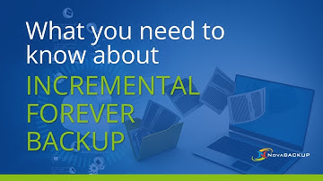 Incremental Forever with NovaBACKUP Explained