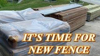 IT’S TIME TO FIXED OUR FENCE || MATERIALS DELIVERY DAY FROM LOWES