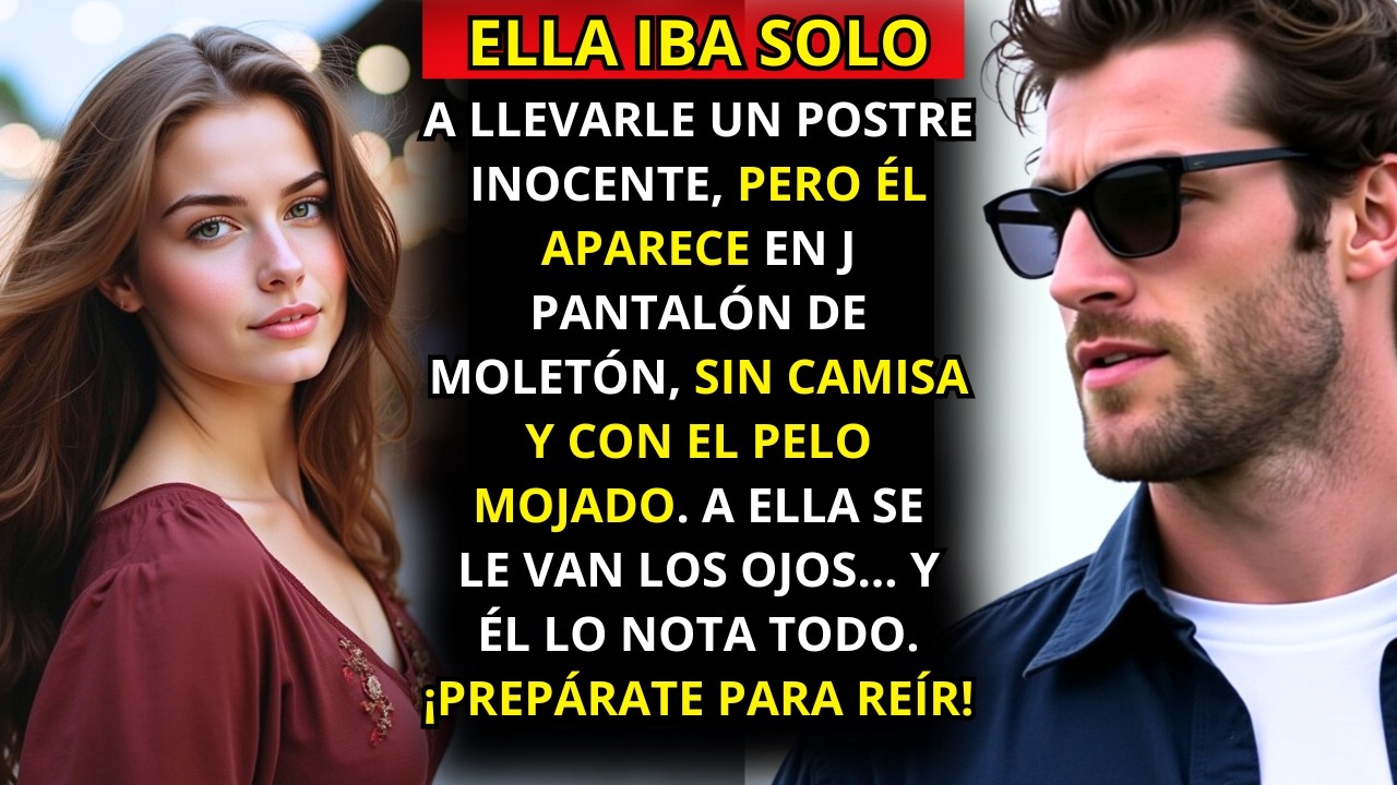 SE QUEDA BOQUIABIERTA CUANDO EL MILLONARIO ABRE LA PUERTA SIN CAMISA, PERO CUANDO ÉL NOTA QUE...