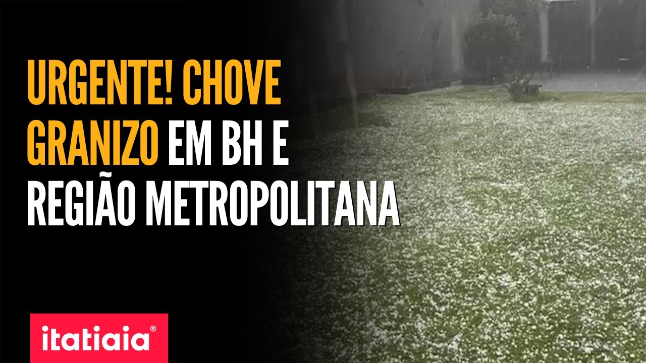 BH REGISTRA CHUVA DE GRANIZO NA TARDE DESTA QUARTA-FEIRA; REGIÃO METROPOLITANA TAMBÉM CHOVE