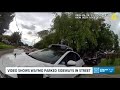 Video shows Waymo parked sideways in street