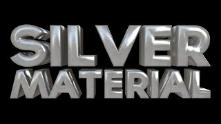 Cinema 4D Tutorial - Create a Silver Material