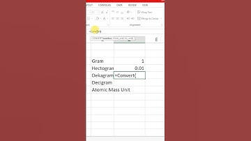 Convert Gram into Dekagram Microsoft Excel #msexcel #deckagram #excel #shorts
