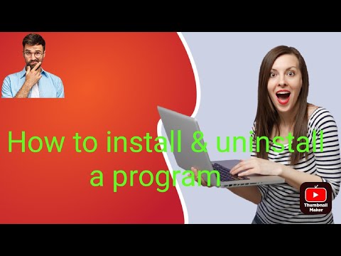 How to install & uninstall a program on computer - YouTube