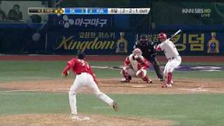 2009 한국시리즈 1차전 8회말 7-8번 타자