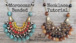 Moroccan Beaded Necklace Tutorial