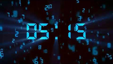 Falling Digital Countdown Animation Motion Background Stock Video Footage Free For Editing