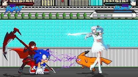 MUGEN Request: Sonic & Ruby Vs Pikachu & Weiss Schnee