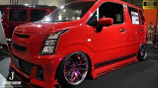 4K)SUZUKI WAGON R STINGRAY modified - OSAKA AUTO MESSE 2018 - YouTube