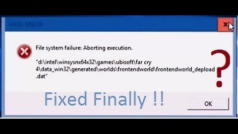 Fatal Error IN FARCRY WTF? How to fix this? [Solution Found Finally!!!] ImpossibleIsPossible?
