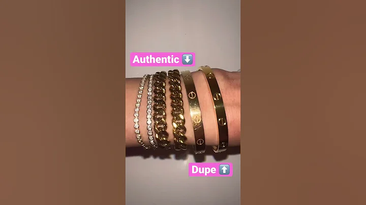 Cartier Love Bracelet Authentic vs Dupe 💎 #shorts #cartier #dupe #lovebracelet